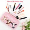 Cows Makeup Bag for Cow Lovers Women Animal Lovers Cosmetic