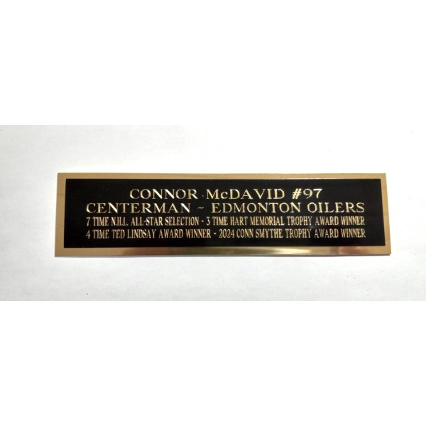 Bobby's Hang-Ups Connor McDavid Edmonton Oilers Hockey Jersey Display Case