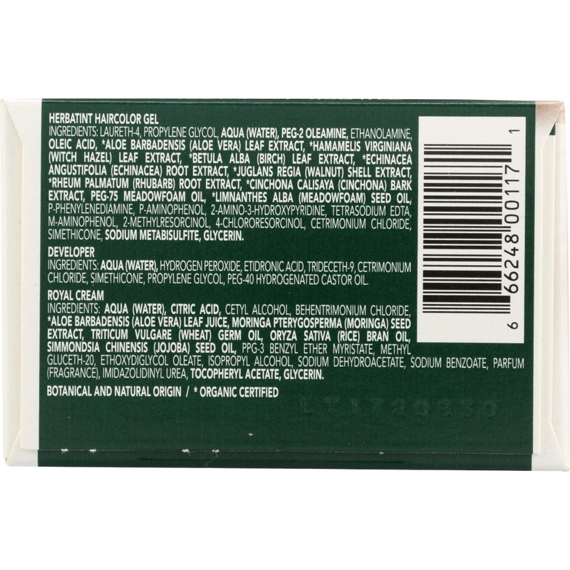 Pack of 1 x Herbatint Permanent Herbal Haircolour Gel 7M