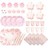 Cherry Blossom Design: Stylish Paper Plate Set (Sakura Full Bloom,