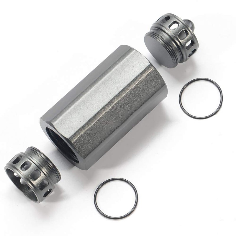 Aluminum Pill Box Waterproof Portable Pill Box for Outdoor Travel