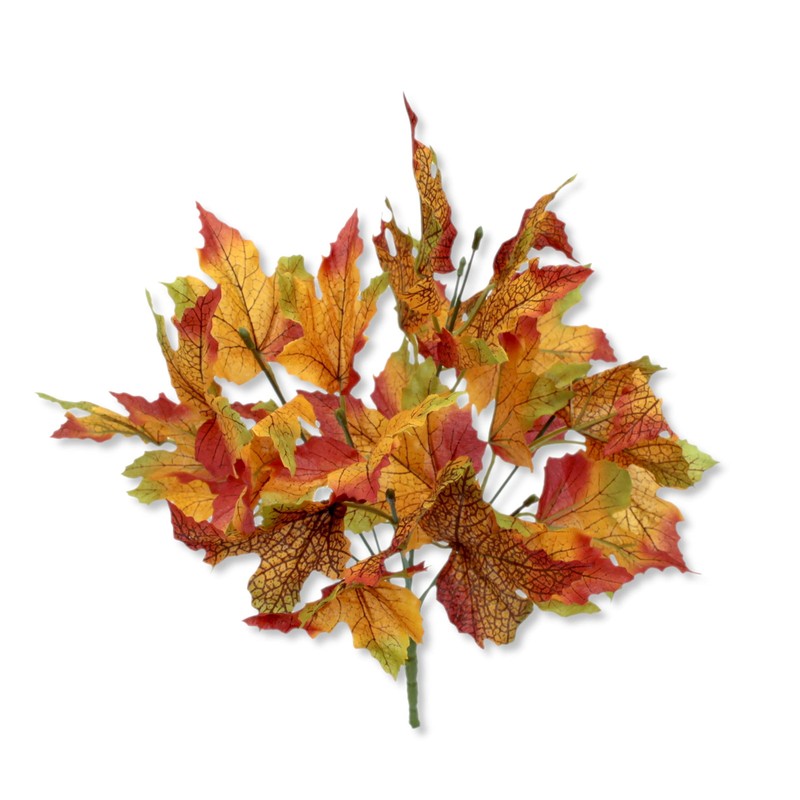 DARO DEKO Artificial Plant Shrub Leaf Frond Bouquet Maple Leaves