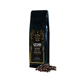 Mt. Zulu Gesha/Geisha Exotic Coffee Beans, Premium Specialty Coffee, 86.75 SCA, Medium Roast, Chamomile, Calendula & Chocolate Notes, Pour-Over Beans, 8 oz Bag