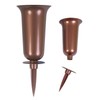 BURI Grave Vase Copper Cemetery Vase Grave Decoration Grave Decoration