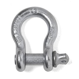 Hi-Gear 4 Pack Galvanized - Rigging 5/8" Bow Shackles D Ring Rugged 13 Ton 28,600 Lbs Breaking Strength, WLL 3.25 Ton 7000 lbs w 3/4'' Pin Clevis Screw Heavy Duty for Auto SUV Anchor ATV UTV Recovery