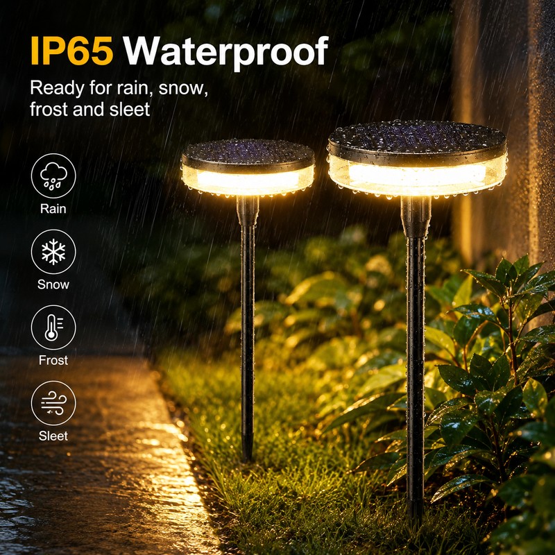 Solar Swaying Pathway Lights for Outdoor Decor – 2-Pack IP65