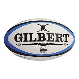 Gilbert Omega Match Rugby Ball - White - Size 5