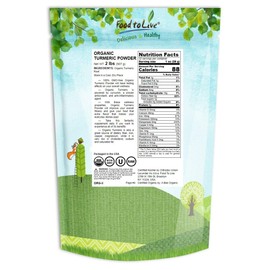 Organic Turmeric Powder, 2 Pounds — Rich in Curcumin, Non-GMO, Ground Turmeric Root, Raw, Kosher, Vegan, Bulk