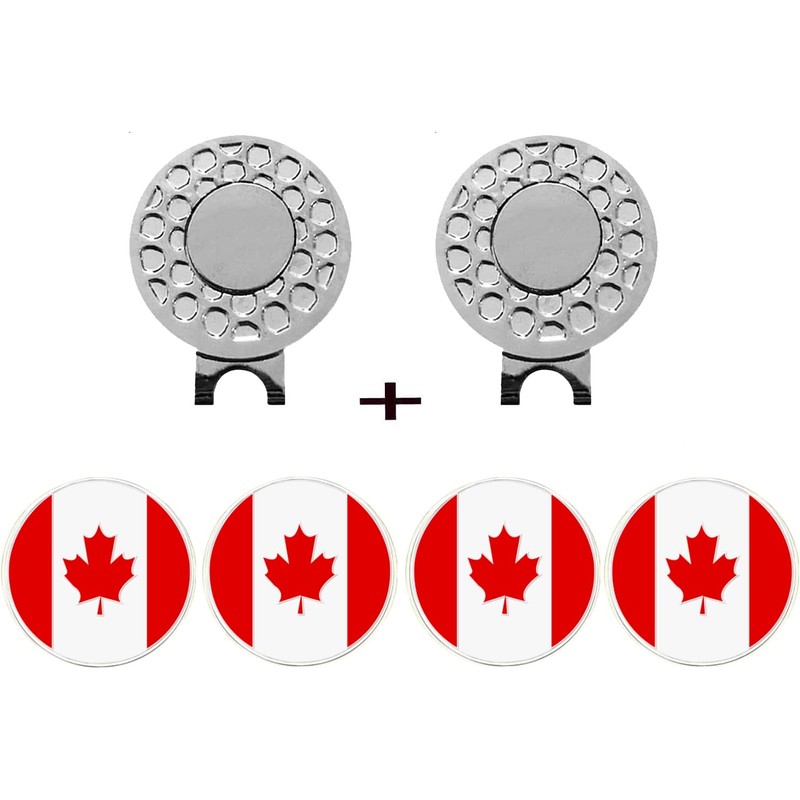 Golf Ball Markers and Hat Clip Magnetic Value Set for