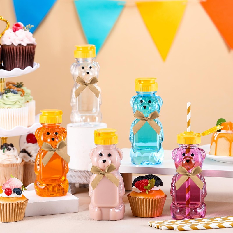Honeydak 16 Pack Bear Straw Honey Cup for Baby 8