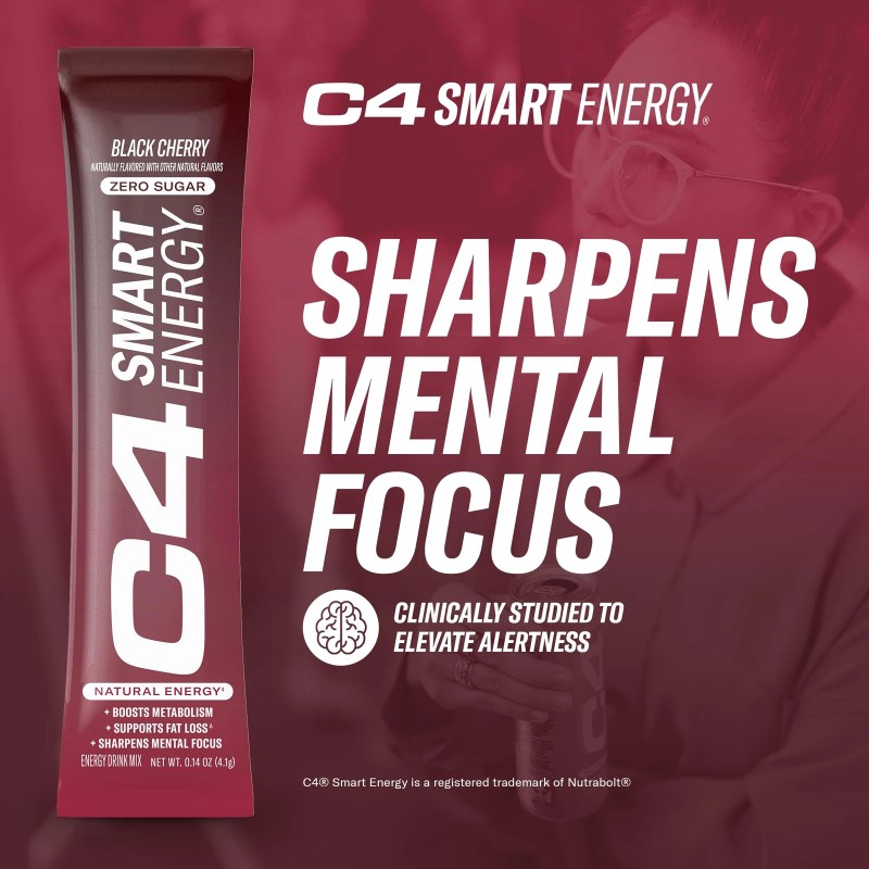 Cellucor C4 Smart Energy Powder Stick Packs - Sugar Free