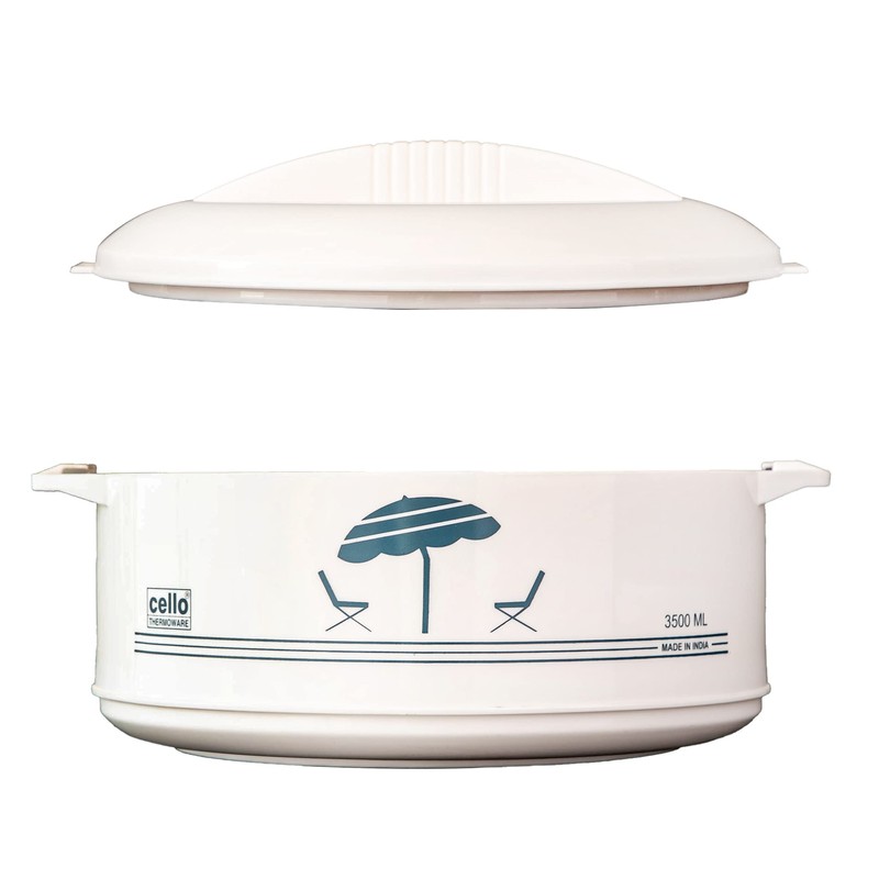 Cello Chef Deluxe Hot-Pot Insulated Casserole Food Warmer/Cooler, 5-Liter, White