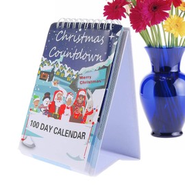 Countdown Calendar, 2025 Christmas Calendar Desktop Advent, 100 Days Interactive Wall Art Home Decor Desk Centerpiece for Teens Kids Boys Girls