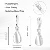 ALEXCRAFT Sterling Silver Teardrop Earrings for Women Silver Leverback Drop