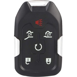 Dweekiy Estuche para Llavero, Estuche de 6 Botones para el Control Remoto del Coche Funda para Llavero para Suburban Tahoe Yukon XL 13580802