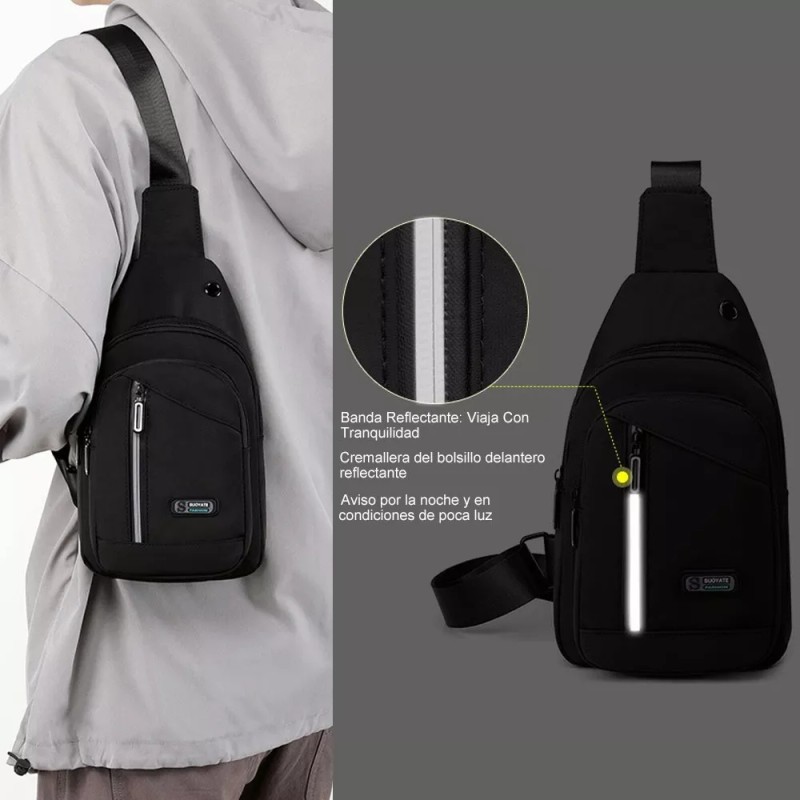 Deykay Pechera Mochila Impermeable Multifunción Cruzada Hombro