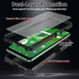 WZCJDHMJ Case for Cricket Outlast,At&t Jetmore Case,with Screen Protector,Dual Layer Structure Protection,Shock-Absorbing Corners TPU Bumper Case for Cricket Outlast-Lavender and Cow