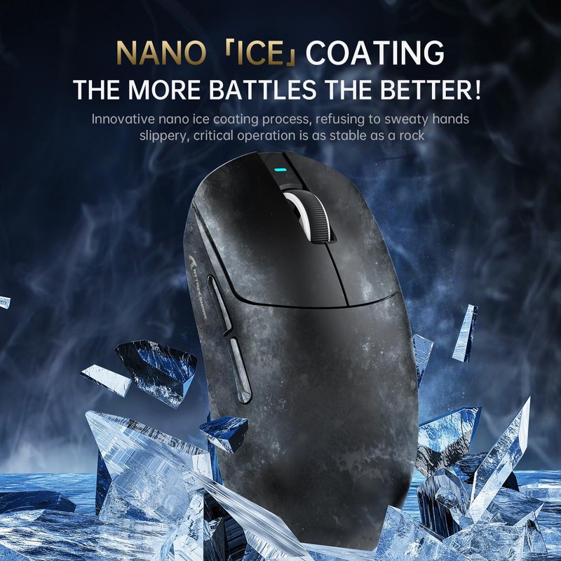 ATTACK SHARK X8 Ultra Wireless Gaming Mouse,55g Ultra-Lightweight BT/2.4GHz Wirelss/Wired