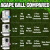 agape VS3 2 Pack 3-Piece DuraPlus Urethane Golf Balls, Enhanced