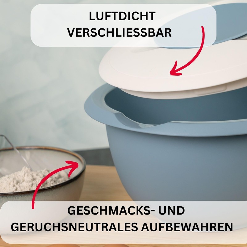 Westmark Mixing / Baking Bowl with Two-Part Lid, 2.5 L,