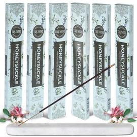 Honeysuckle Incense Sticks - Total 120 Insence-Sticks - 6 Packs of 20 Insense - Inciensos - Inscents - Natural Non Toxic Ingredients - Incents - Incence - Inscense - Insents