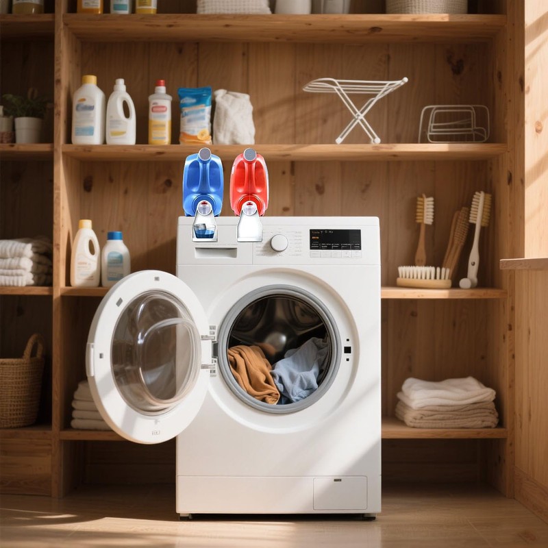 KTCEFE Laundry Detergent Cup Holder, Detergent Drip Catcher, Fabric Softener