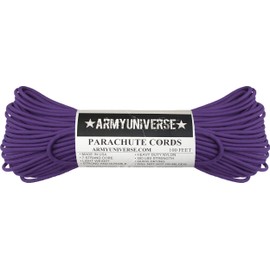 Army Universe Purple Nylon Paracord 550 lbs Type III 7 Strand USA Made Utility Cord Rope 100 Feet