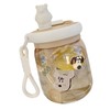 800ml Cute Water Cup with Lid and Straw Plastic Portable