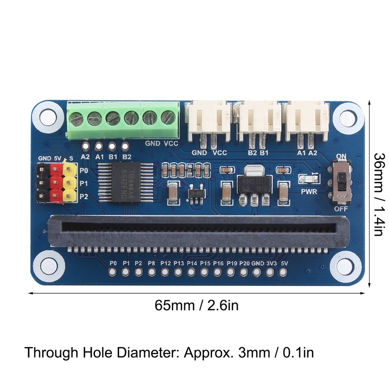 Motor Driver Board for Micro:bit Control 2-Way DC Motor 3-Way