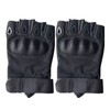 2PCS Half Finger Hard Knuckle Gloves Breathable Wear Resistant Combat