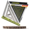 KIRNER Carpenter's Square 180 mm - Precise Stainless Steel Metal