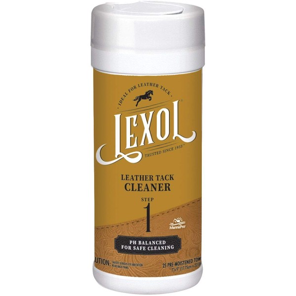 Manna Pro Lexol Leather Cleaner 25-Moistened Quick Wipes