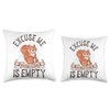 You Bird Feeder Is Empty Squirrel Throw Pillow