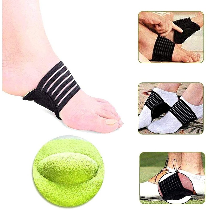 Voarge 2 Pairs Extra Thick Cushioned Compression Arch Support with