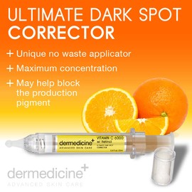 Vitamin C 6000 w/Retinol Ultimate Dark Spot Corrector Serum for Face w/Seaweed & Hyaluronic Acid | Helps Fade & Lighten Appearance of Pigmentation & Smooth Appearance of Wrinkles