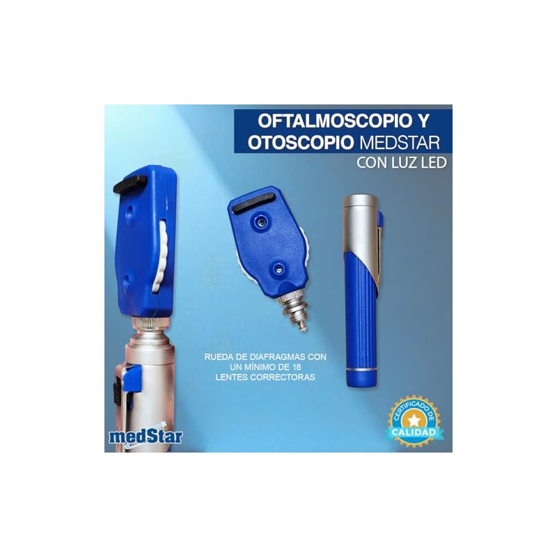 MEDSTAR | Estuche de Oftalmoscopio y Otoscopio con Iluminación de