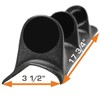 GlowShift Universal Black Triple Pillar Gauge Pod - Fits Any