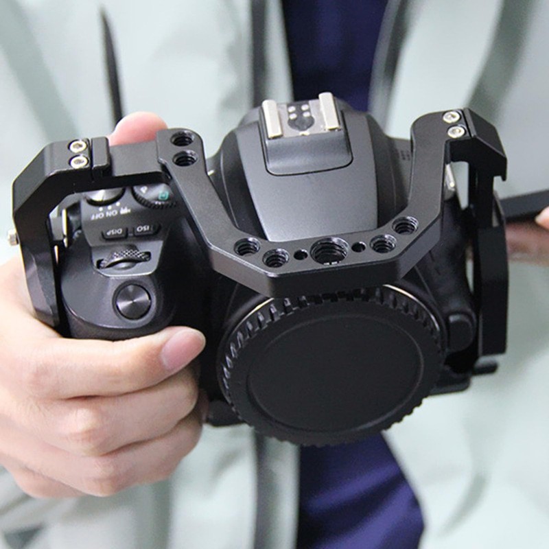 Camera Stabilizer for 200D 200DII, Video Camera Cage Rig Universal