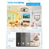 JOFIOS Ceiling Fans with Lights,19.7" Flush Mount Ceiling Fan with