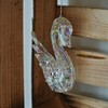 Gisela Graham Acrylic Christmas Ballerina Swan Decoration