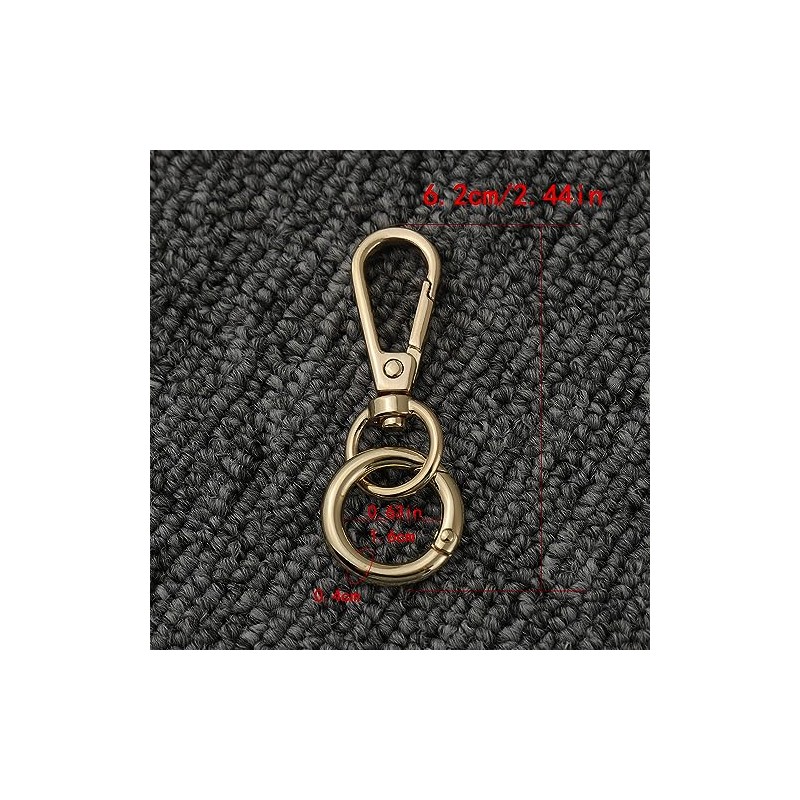 TANJUN Key-Chain with Quick-Release Spring Clip Keyrings - Car Keychain