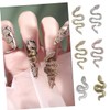 Mikinona Retro Style 7pc Snake Nail Gems Dazzling Nail Gems