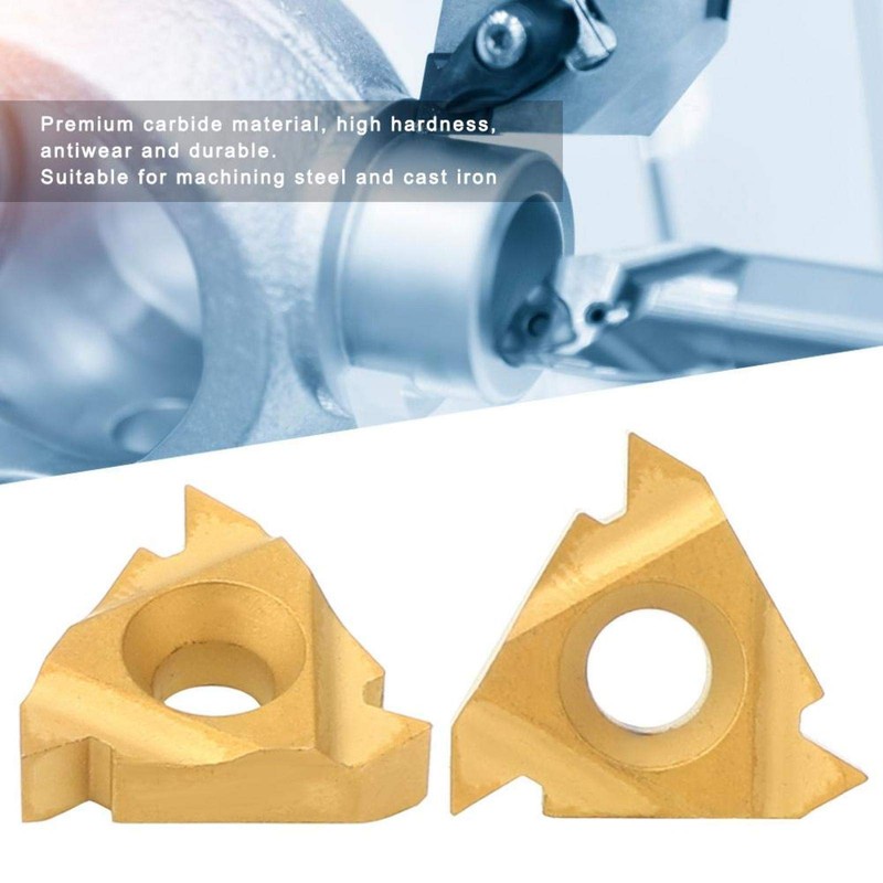 Reliable Carbide Inserts 16IR AG60 Carbide Insert Reversible CNC Lathe