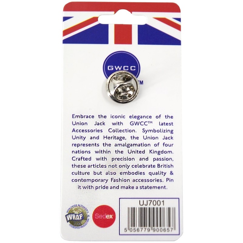 Union Jack Metal Pin Badge Lapel British English Scottish Welsh