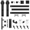 SMARTSTANDARD 6.6FT Sliding Barn Door Hardware Kit (Include 6.6ft Track