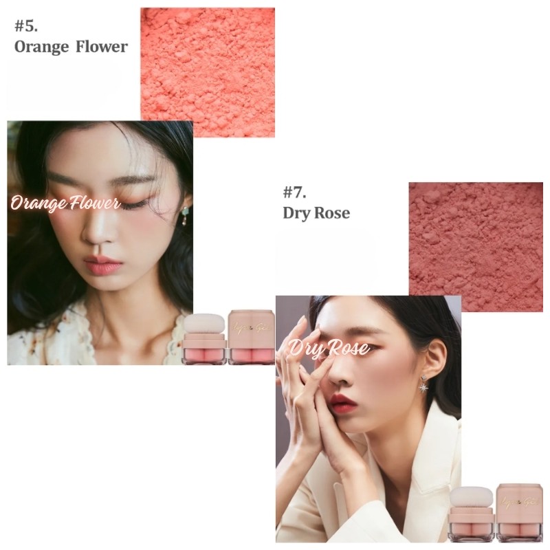 HOPEGIRL 3D Powder Blusher 5g, Shade:02 Coral Stone