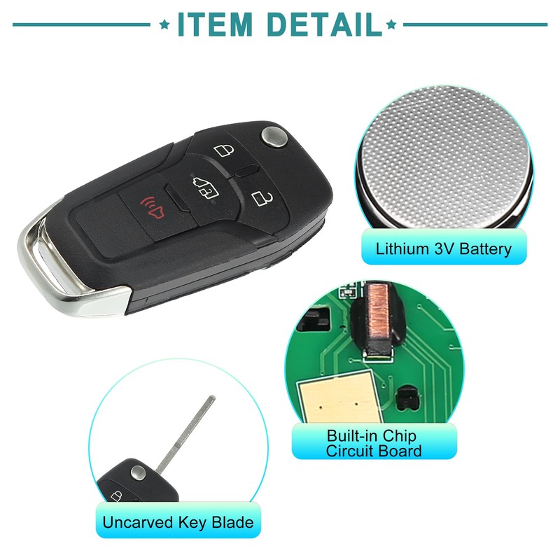 ACROPIX 315MHz Keyless Entry Remote Key Fob Fit for Ford