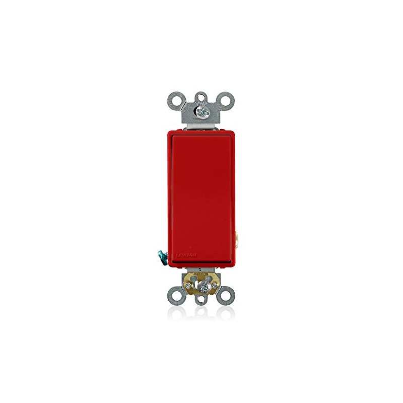 Leviton 20-Amp 120/277-Volt Decora Plus Rocker Single-Pole AC Quiet Switch,