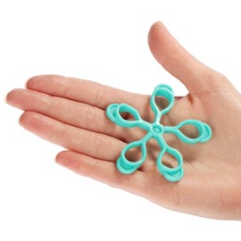 COM-FOUR® 4 Piece Finger Exerciser Set, Finger Stretcher Handy Training Equipment, Hand Exerciser for Grip and Spreading Strength and Coordination for Fitness, Sports, Music & Rehab