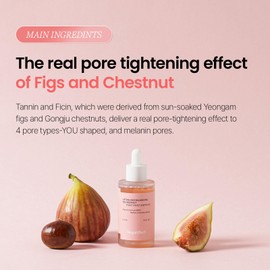 Veganifect Lifting and Balancing Fig Chestnut Serum, Vegan Certified, Pore tightening for Sensitive Skin, Niacinamide, Cicasome, 1.69 Fl Oz